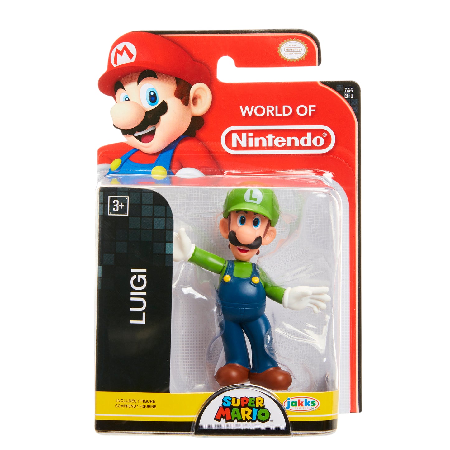 World of Nintendo Super Mario 2.5" Luigi Figure