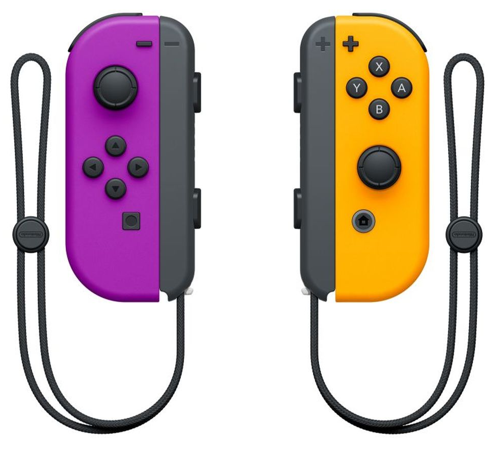 Switch Joy-Con Neon Purple & Neon Orange