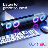 Lumiia Portable Bluetooth Speaker, Practical Indoor & Outdoor, Desktop - Wireless, Great for Mobile Phone, Home Theatre & Computers, Rechargeable Travel Speaker