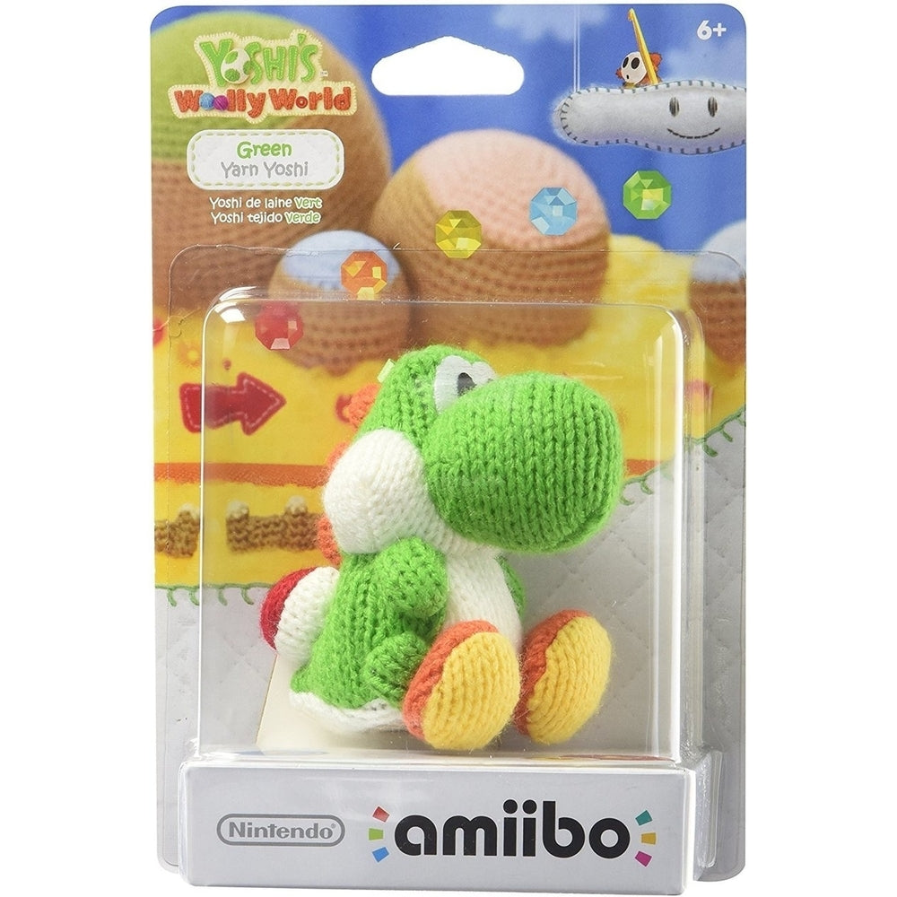 Green Yarn Yoshi Amiibo