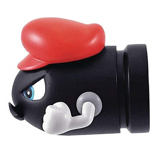 Figura de Bullet Bill capturado de Super Mario de World of Nintendo de 2,5 pulgadas