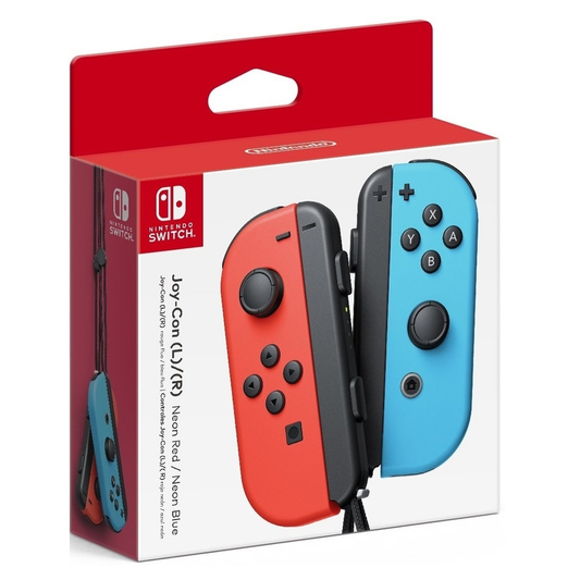 Switch Joy-Con azul neón y rojo