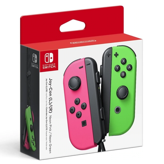 Switch Joy-Con rosa neón y verde